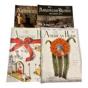 The American Home Magazine Christmas Editions December 1933-1936 Group of 4